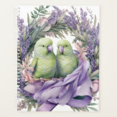 Lavender Lovebirds Wedding Planer (Vorderseite)