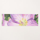 Lavender Lush Floralmalerei mit Ashtanga-Zitat Yogamatte (Vorderseite (Horizontal))