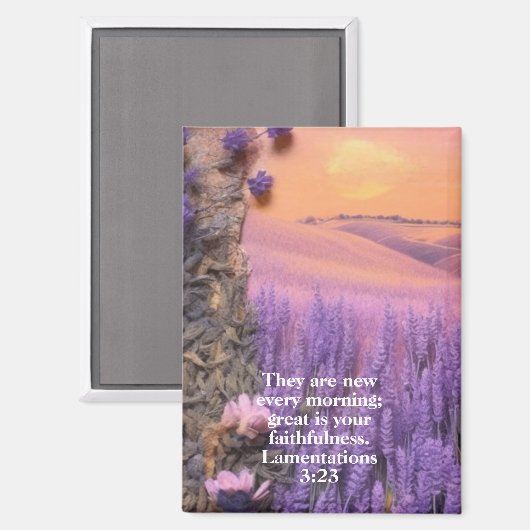 Lavender Magnet Lamentations 3:23 (Vorderseite/Rückseite)
