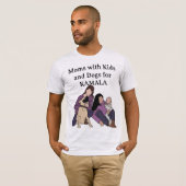 Lavender - Mama Kind und Hund für Kamala Tshirt (Vorne ganz)