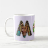 Lavender MAMA Muttertagsfoto Collage Kaffeetasse (Links)