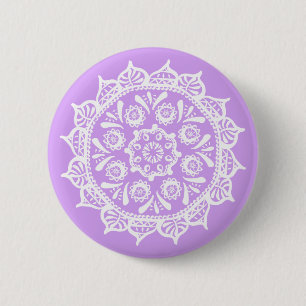 Lavender Mandala Button