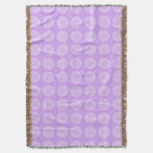 Lavender Mandala Decke (Vorderseite Vertikal)