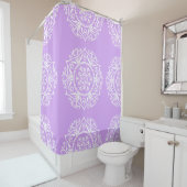 Lavender Mandala Duschvorhang (Beispiel)