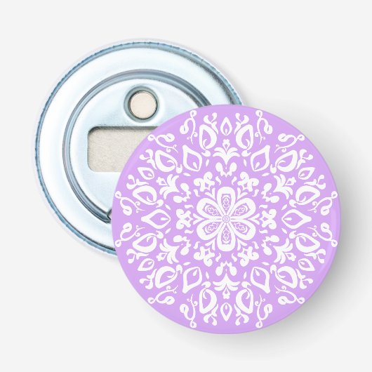 Lavender Mandala Flaschenöffner (Vorderseite)