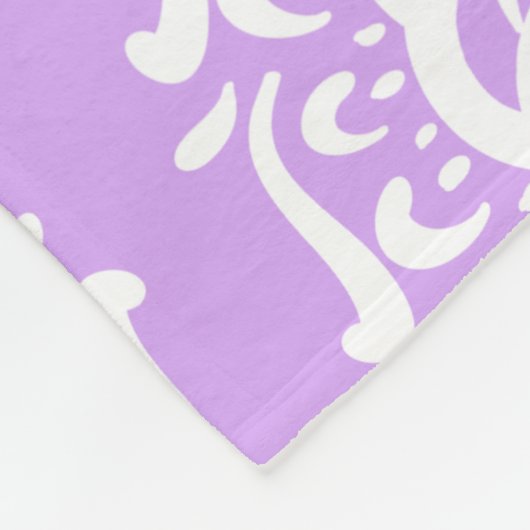 Lavender Mandala Fleecedecke (Ecke)