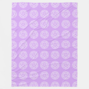 Lavender Mandala Fleecedecke
