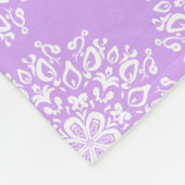 Lavender Mandala Fleecedecke (Ecke)