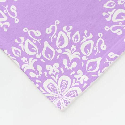 Lavender Mandala Fleecedecke (Ecke)