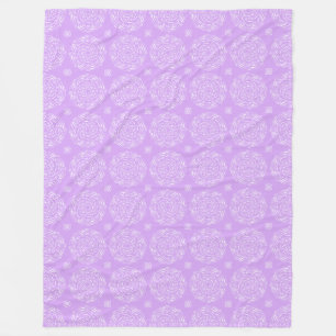 Lavender Mandala Fleecedecke