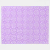 Lavender Mandala Fleecedecke (Vorderseite (Horizontal))