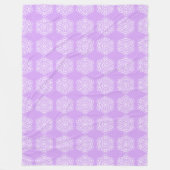 Lavender Mandala Fleecedecke (Vorderseite)