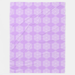 Lavender Mandala Fleecedecke
