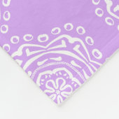 Lavender Mandala Fleecedecke (Ecke)
