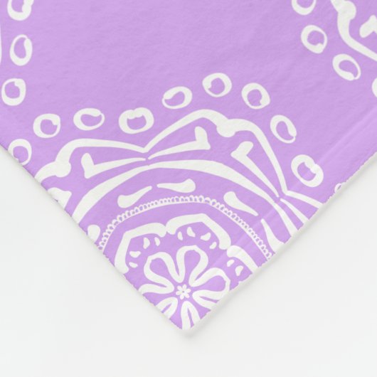 Lavender Mandala Fleecedecke (Ecke)
