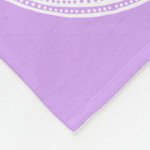 Lavender Mandala Fleecedecke (Ecke)