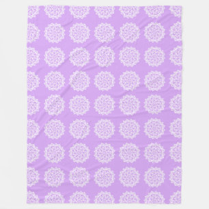 Lavender Mandala Fleecedecke