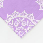 Lavender Mandala Fleecedecke (Ecke)