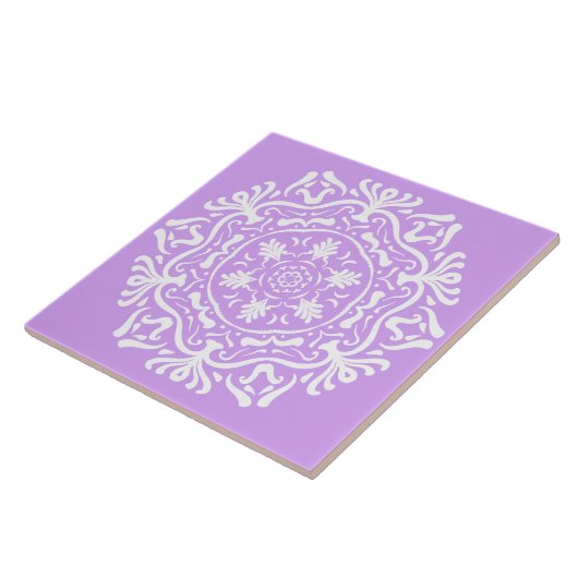 Lavender Mandala Fliese (Seite)