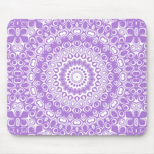 Lavender Mandala Geometric Pattern Mousepad (Vorne)
