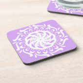 Lavender Mandala Getränkeuntersetzer (Linke Seite)