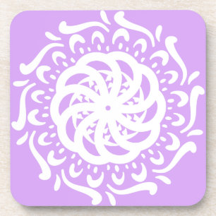 Lavender Mandala Getränkeuntersetzer