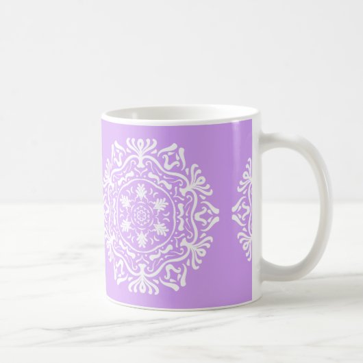 Lavender Mandala Kaffeetasse (Rechts)