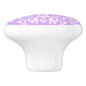 Lavender Mandala Keramikknauf (Seitenansicht)