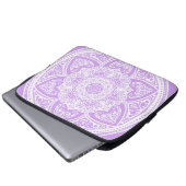 Lavender Mandala Laptopschutzhülle (Vorne Knopf)