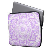 Lavender Mandala Laptopschutzhülle (Vorderseite Links)