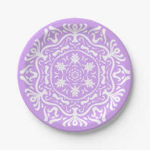 Lavender Mandala Pappteller