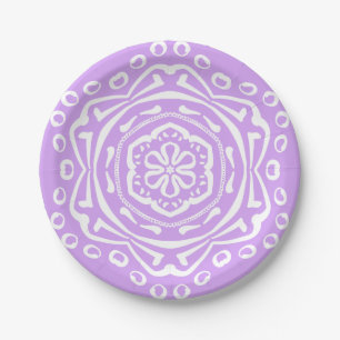 Lavender Mandala Pappteller