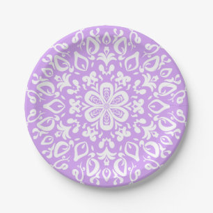 Lavender Mandala Pappteller