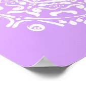 Lavender Mandala Poster (Ecke)