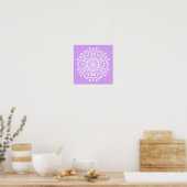 Lavender Mandala Poster (Küche)