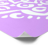 Lavender Mandala Poster (Ecke)