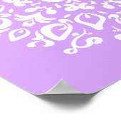 Lavender Mandala Poster (Ecke)