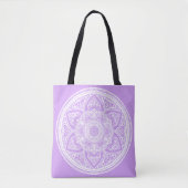 Lavender Mandala Tasche (Vorderseite)