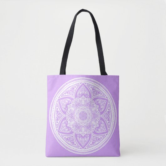 Lavender Mandala Tasche (Vorderseite)