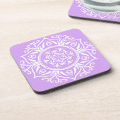 Lavender Mandala Untersetzer (Linke Seite)