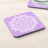 Lavender Mandala Untersetzer (Linke Seite)