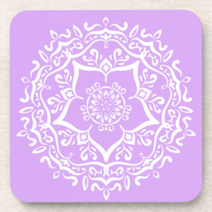 Lavender Mandala Untersetzer