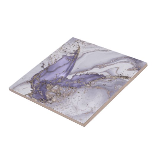 Lavender Marble Splash Fliese (Seite)