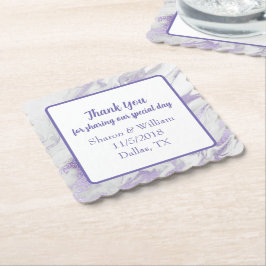 Lavender Marbled Gastgeschenk Hochzeit Untersetzer