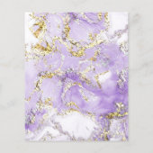 Lavender Marbling Design Flyer (Hinten)