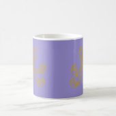 Lavender Marie Antoinette Monogram Coffee Tasse (Mittel)