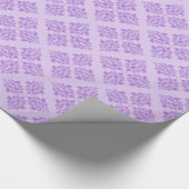 Lavender marokkanischer Damask Geschenkpapier (Ecke)