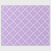 Lavender marokkanischer Damask Geschenkpapier (Flach)