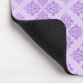 Lavender marokkanischer Damask Mousepad (Ecke)