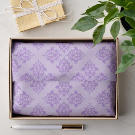 Lavender marokkanischer Damask Seidenpapier (Geschenk)